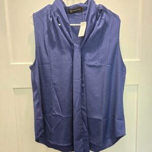 Elegant Blue Sleeveless Top